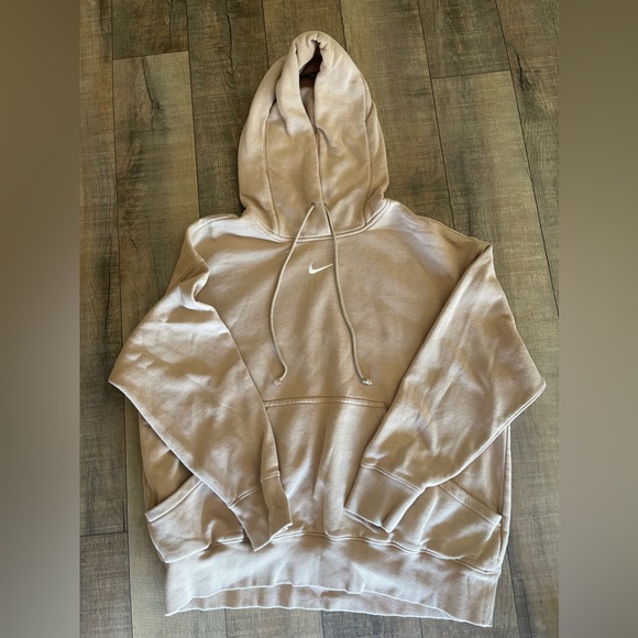 Nike Tan Hoodie Oversized Fit - Picture 1 of 3